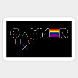 Gaymer: Dark Shirt Sticker